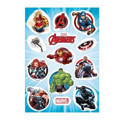 Avengers små kageprint - Klip ud