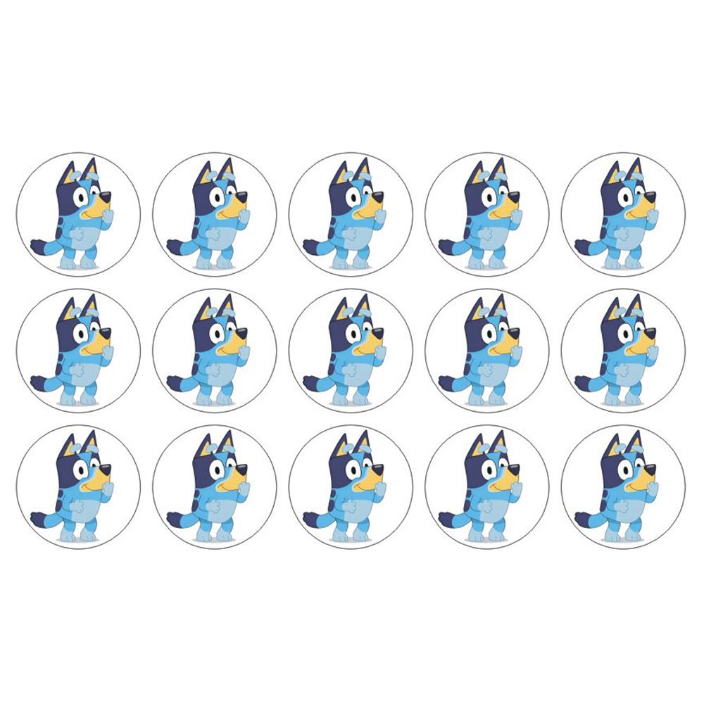 Bluey muffins sukkerprint