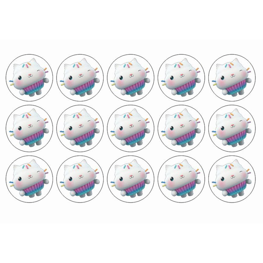 Gabbys Dukkehus muffins sukkerprint - Cakey