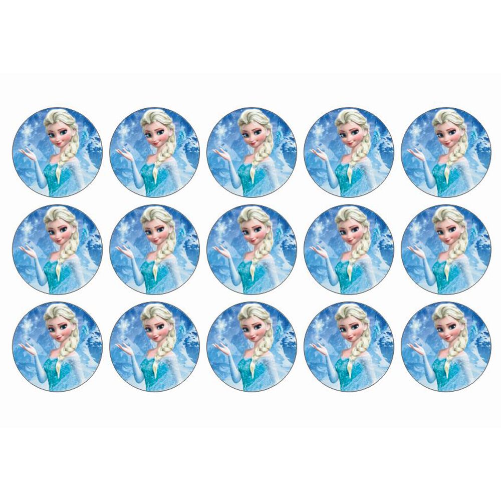 Frozen muffins sukkerprint - Elsa
