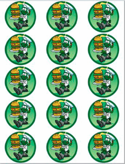 Nomerne muffinskageprint / sukkerprint