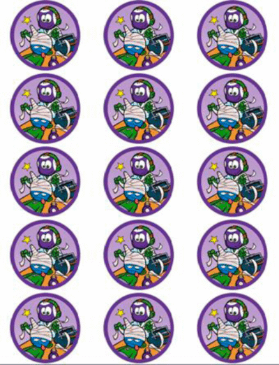 Nomerne muffinskageprint / sukkerprint