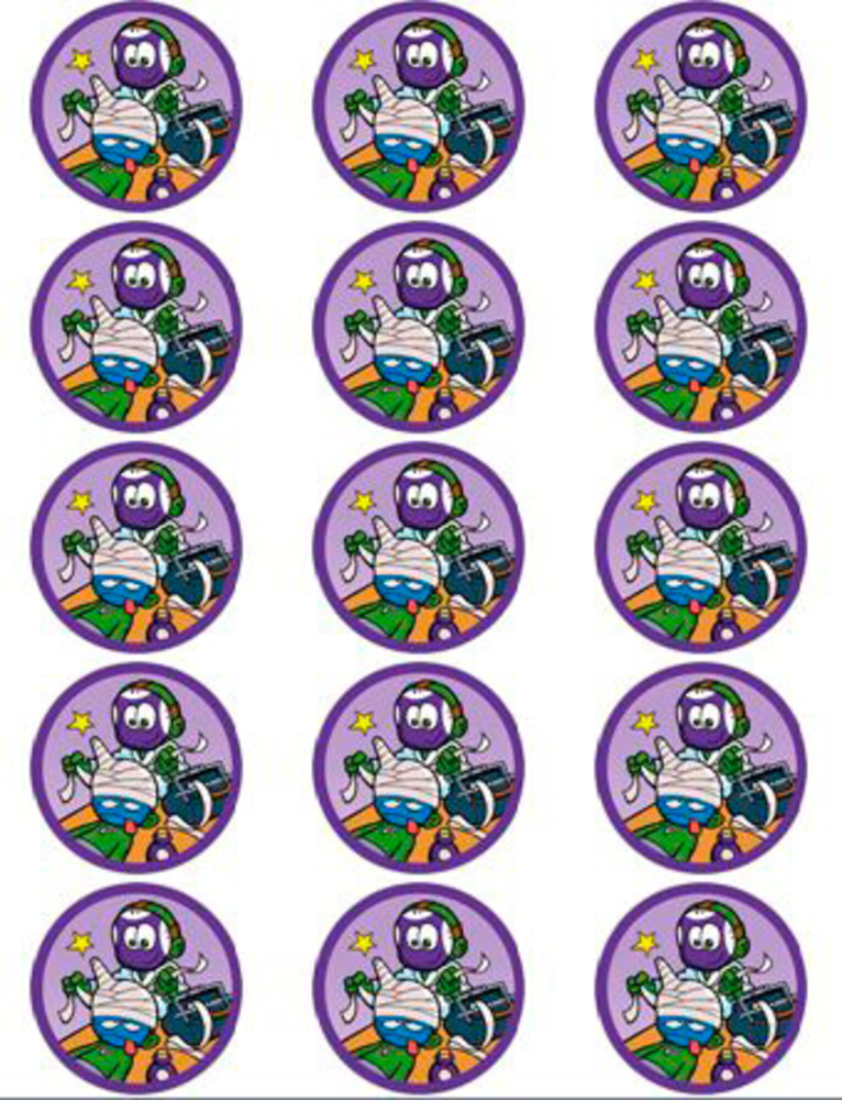 Nomerne muffinskageprint / sukkerprint