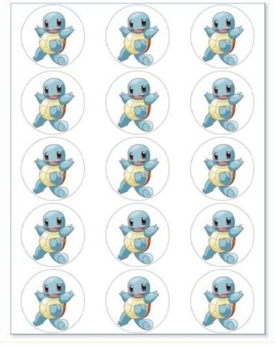 Pokemon muffinskageprint / sukkerprint