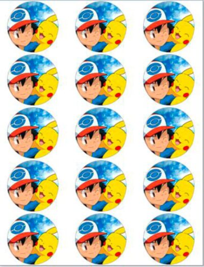 Pokemon muffinskageprint / sukkerprint