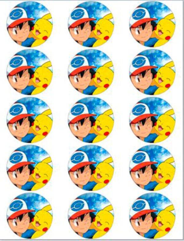 Pokemon muffinskageprint / sukkerprint