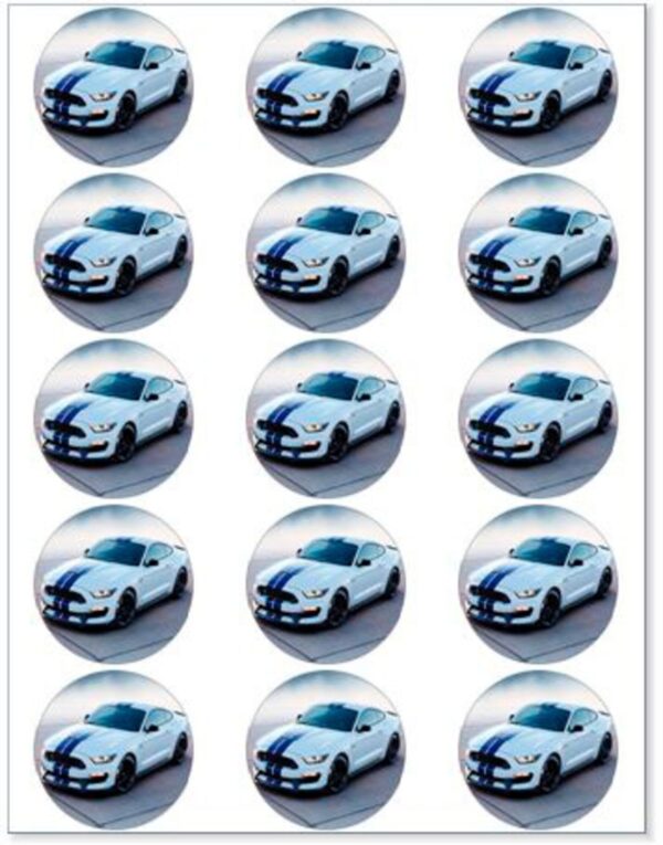 Biler muffinskageprint / sukkerprint