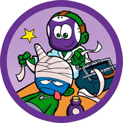 Nomerne rundt kageprint / sukkerprint - 19 cm.