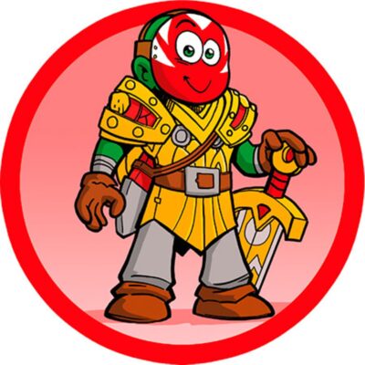 Nomerne rundt kageprint / sukkerprint - 19 cm.