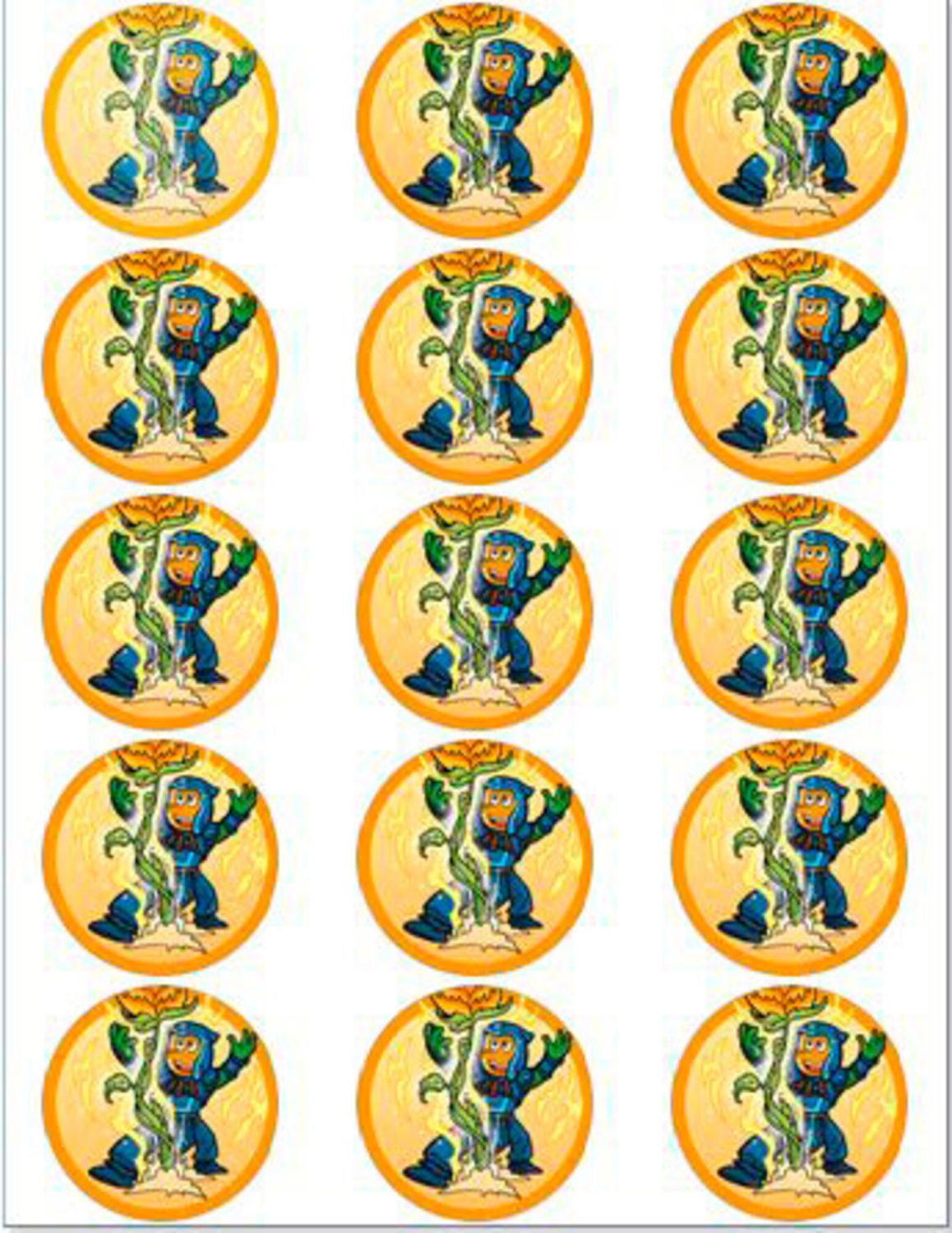 Nomerne muffinskageprint / sukkerprint