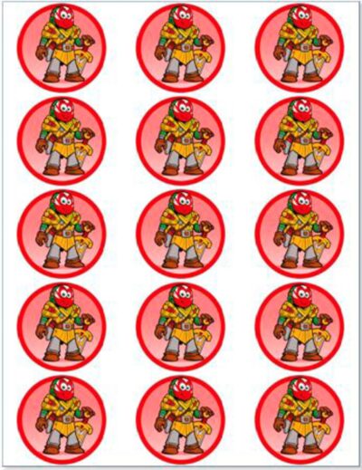 Nomerne muffinskageprint / sukkerprint