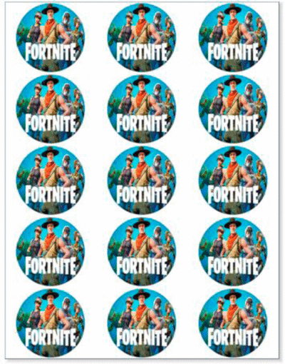 Fortnite muffinskageprint / sukkerprint