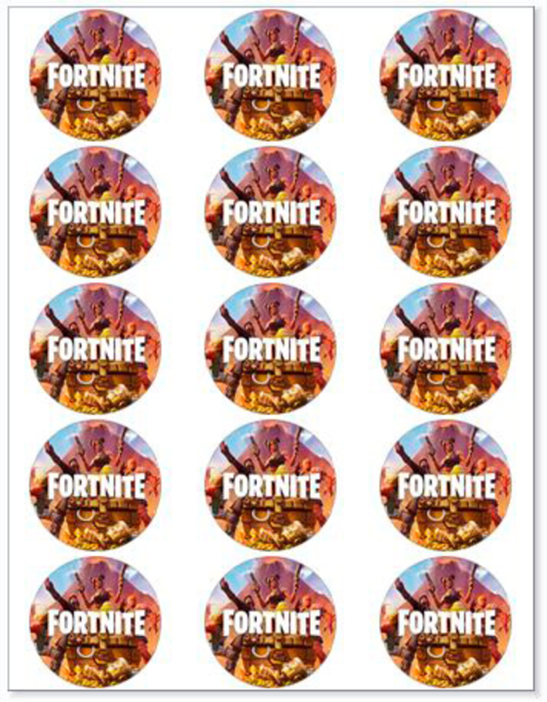 Fortnite muffinskageprint / sukkerprint