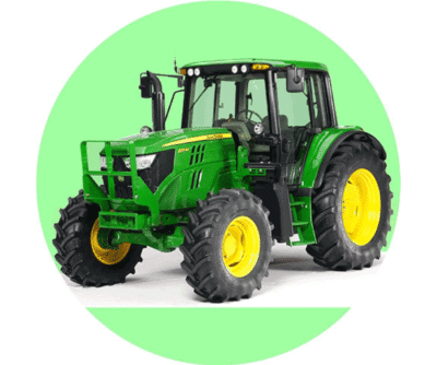 Traktor rund kageprint / sukkerprint