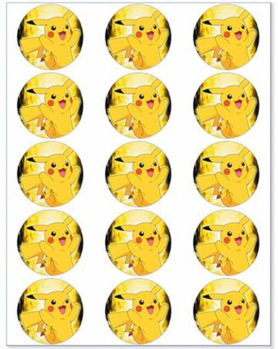 Pokemon muffinskageprint / sukkerprint