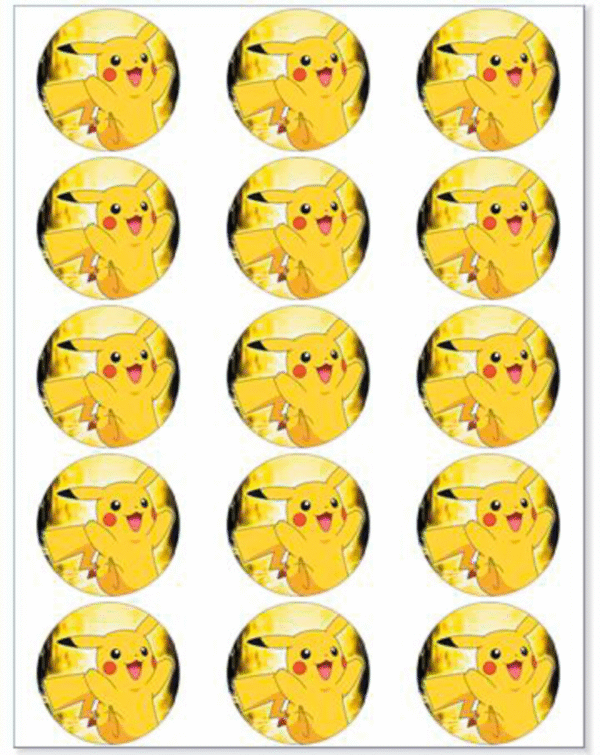 Pokemon muffinskageprint / sukkerprint