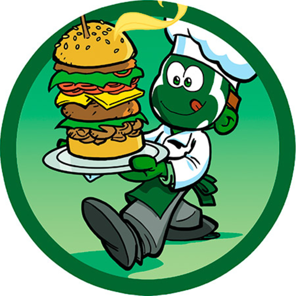 Nomerne rundt kageprint / sukkerprint - 19 cm.