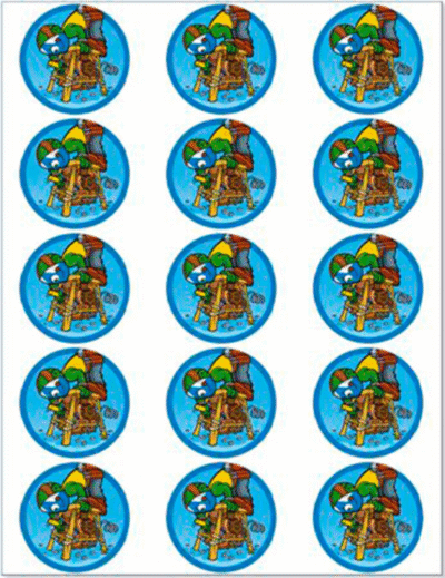 Nomerne muffinskageprint / sukkerprint