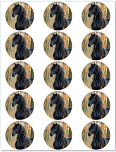 Heste muffinskageprint / sukkerprint