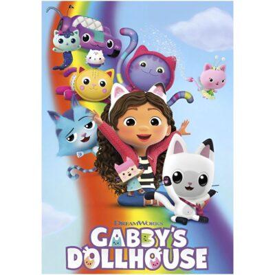 Gabbys Dukkehus sukkeprint med familie - A4