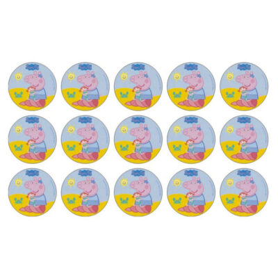 Gurli Gris muffinskageprint / sukkerprint - Strand