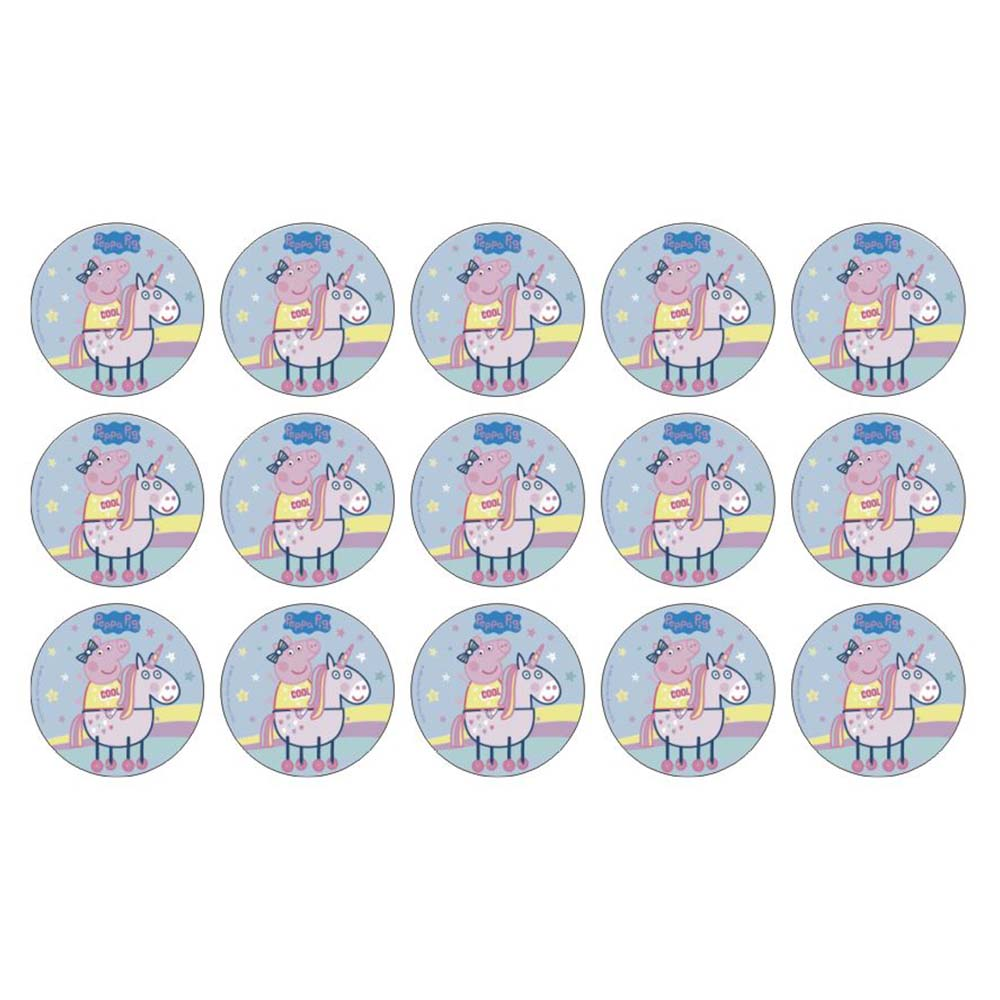 Gurli Gris muffinskageprint / sukkerprint - Enhjørning