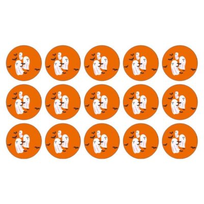 Halloween sukkerprint til muffins - Spøgelser