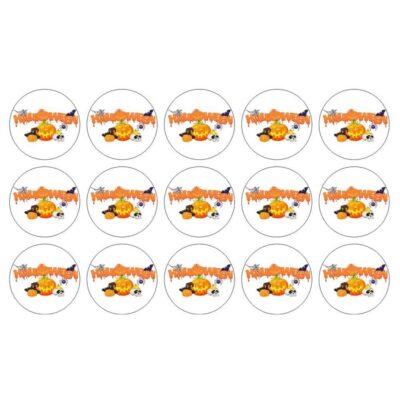 Halloween sukkerprint til muffins - Græskar