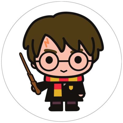 Harry Potter rundt sukkerprint - 19 cm.