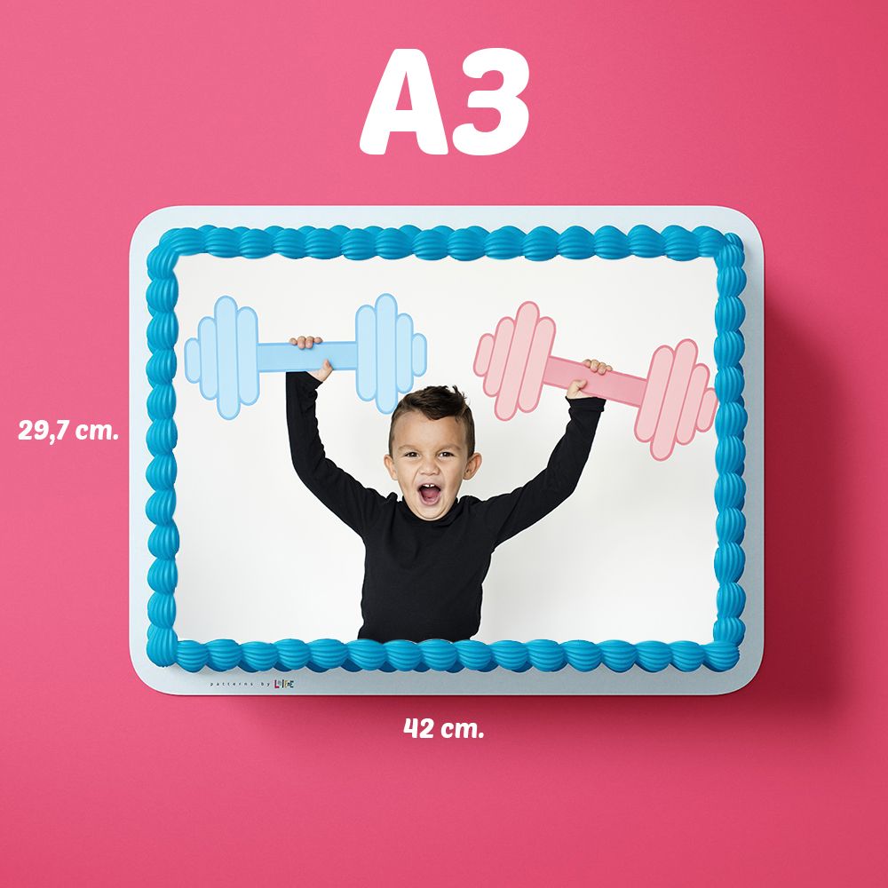 Sukkerprint med eget billede - A3