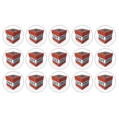 Minecraft muffinskageprint / sukkerprint - Dynamit
