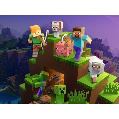 Minecraft A4 kageprint / sukkerprint