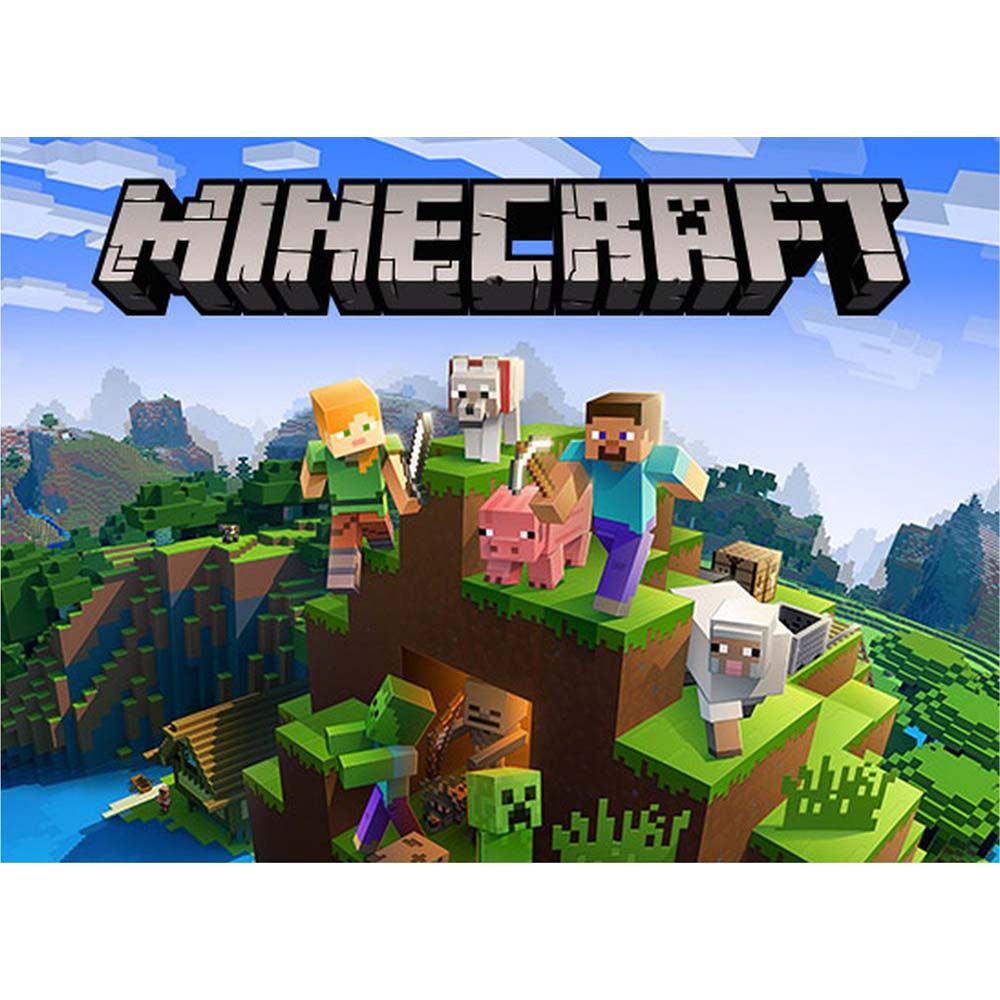 Minecraft A4 kageprint / sukkerprint