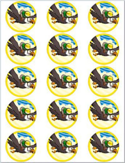 Nomerne muffinskageprint / sukkerprint