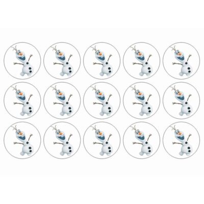 Frozen muffins sukkerprint - Olaf