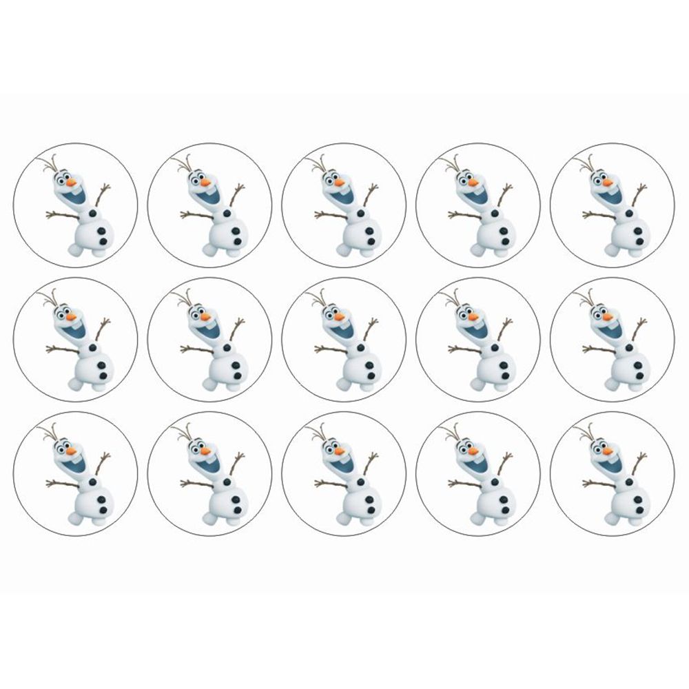 Frozen muffins sukkerprint - Olaf