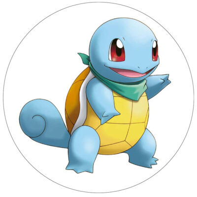 Pokemon 19 cm. rundt kageprint / sukkerprint - Squirtle