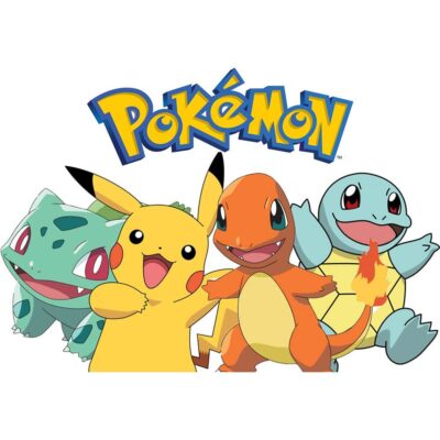 Pokemon sukkeprint med 4 Pokemons - A4