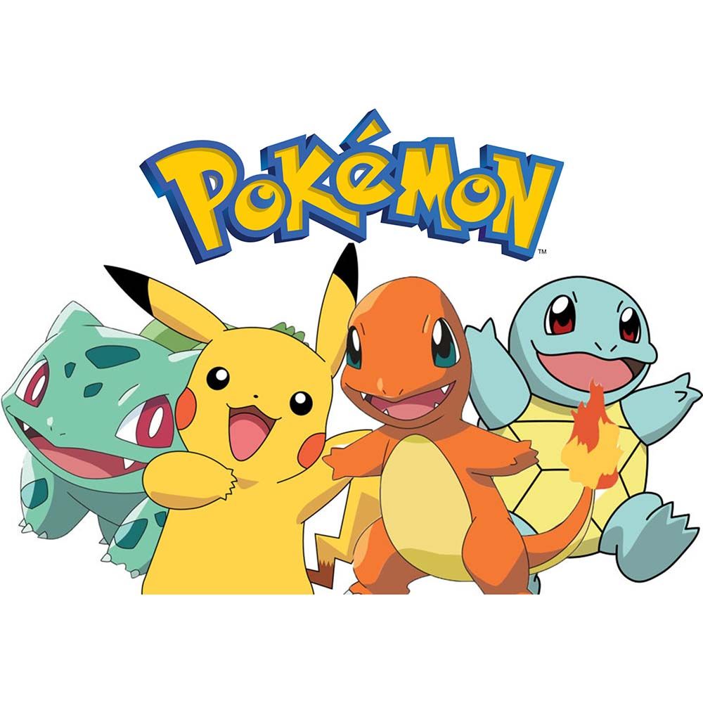 Pokemon sukkeprint med 4 Pokemons - A4