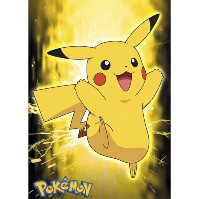 Pokemon sukkeprint med Pikachu - A4