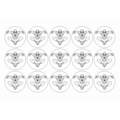 Spiderman muffinskageprint / sukkerprint