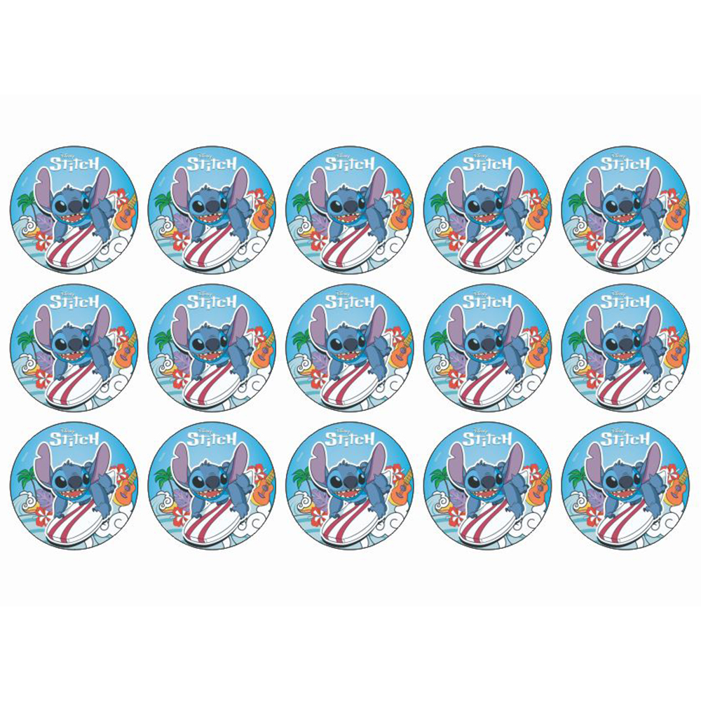 Stitch muffins sukkerprint - Surfer