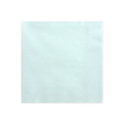 Pale turquoise servietter - 20 stk.