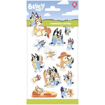 Bluey tatoveringer til børn  - 12 stk.