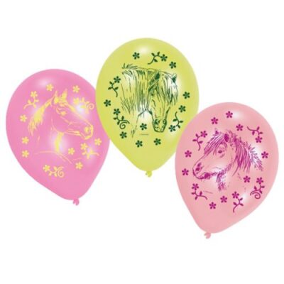 Heste balloner - 6 stk.