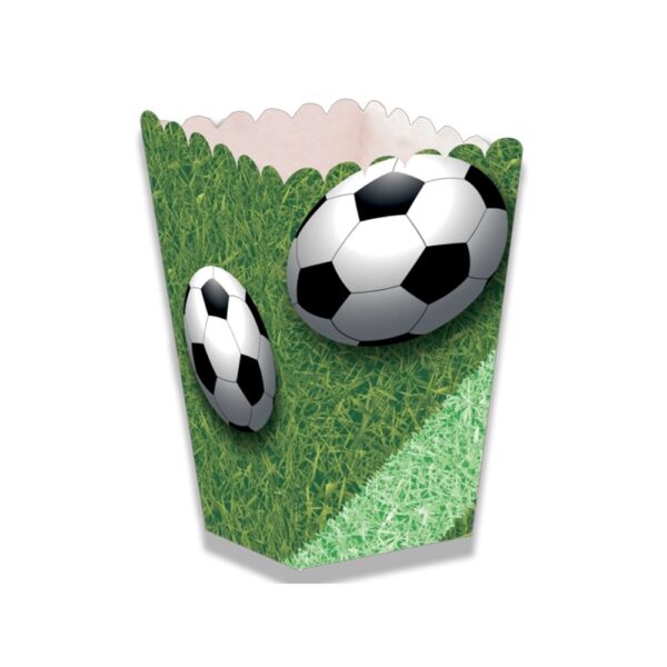 Fodbold Popcorn bægre 6 stk.