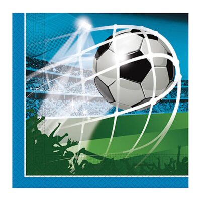 Fodbold servietter 20 stk - Goal!
