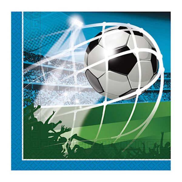 Fodbold servietter 20 stk - Goal!