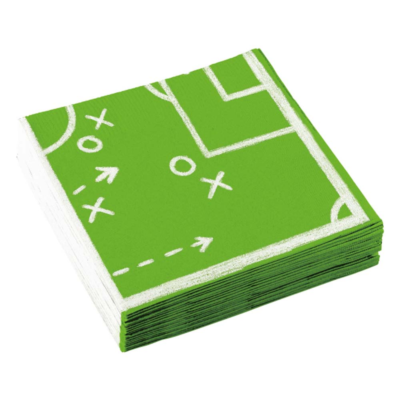 Fodbold servietter  - 20 stk.