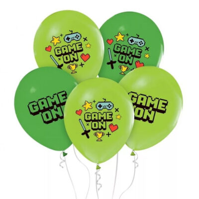 Game On/Minecraft balloner 5 stk.